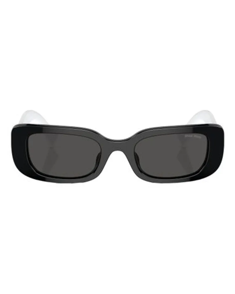 Miu Miu Rechteck Sonnenbrille Black