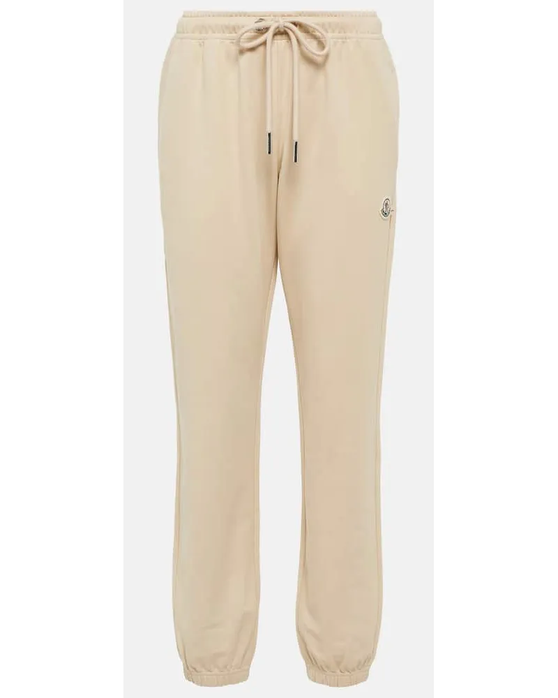 Moncler Jogginghose Aus Baumwolle Beige