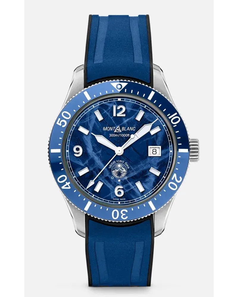 Montblanc 1858 Iced Sea Automatic Date Blau