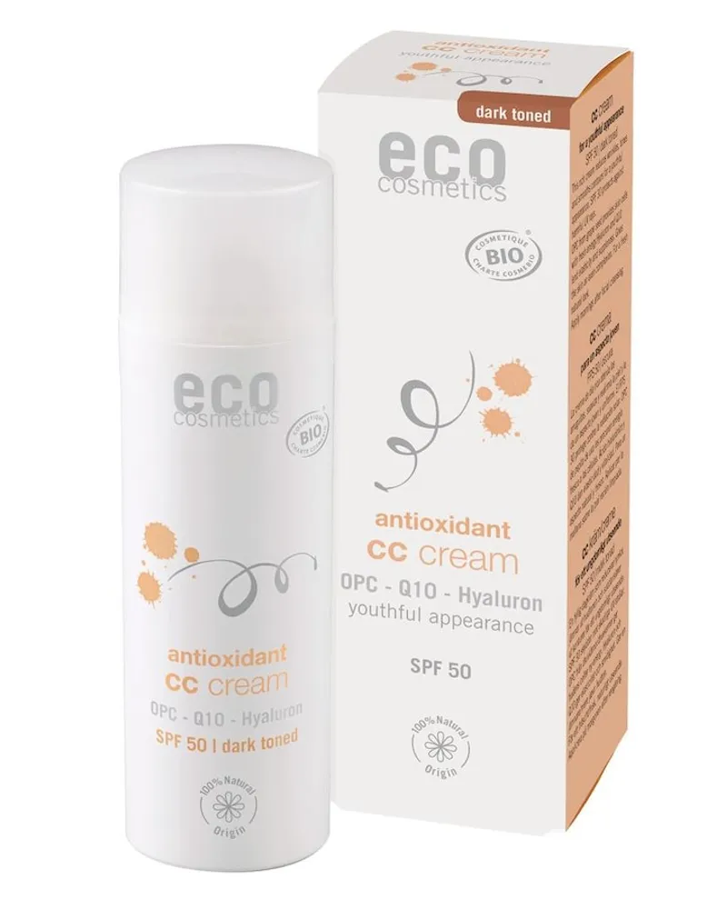 ECO Cosmetics Opc. Q10 & Hyaluron Lsf50 Cc Creme Dunkel 50ml Bb Cream
