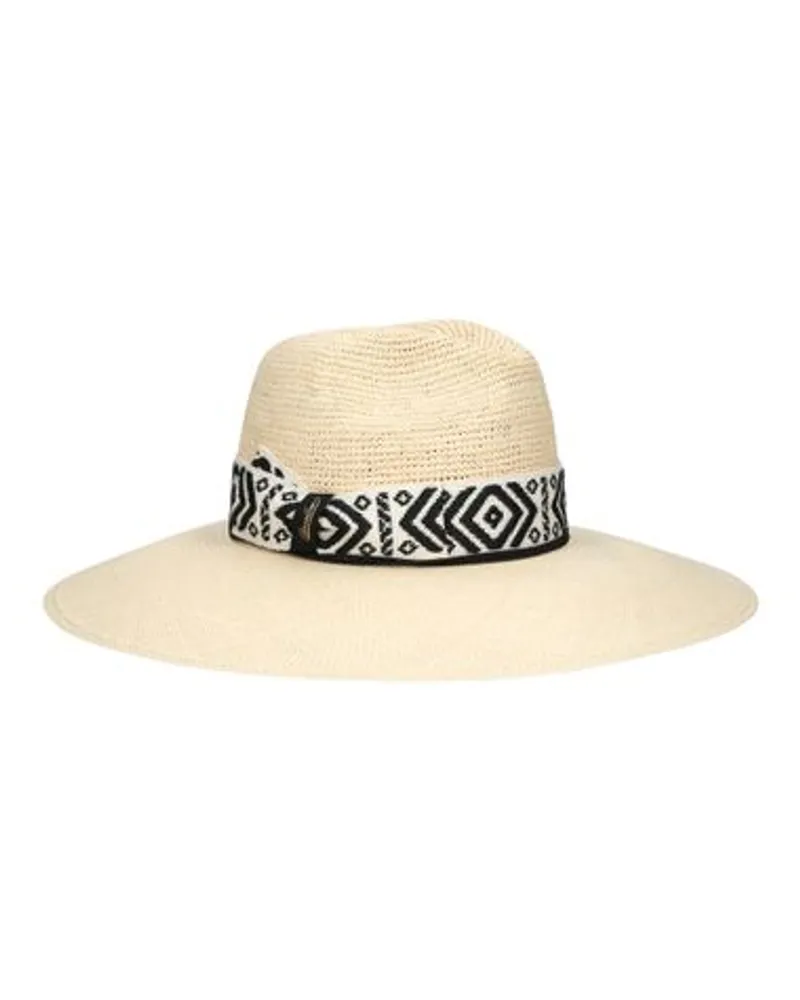 Borsalino Panamahut Semicrochet Mit Gemustertem Hutband Sophie White