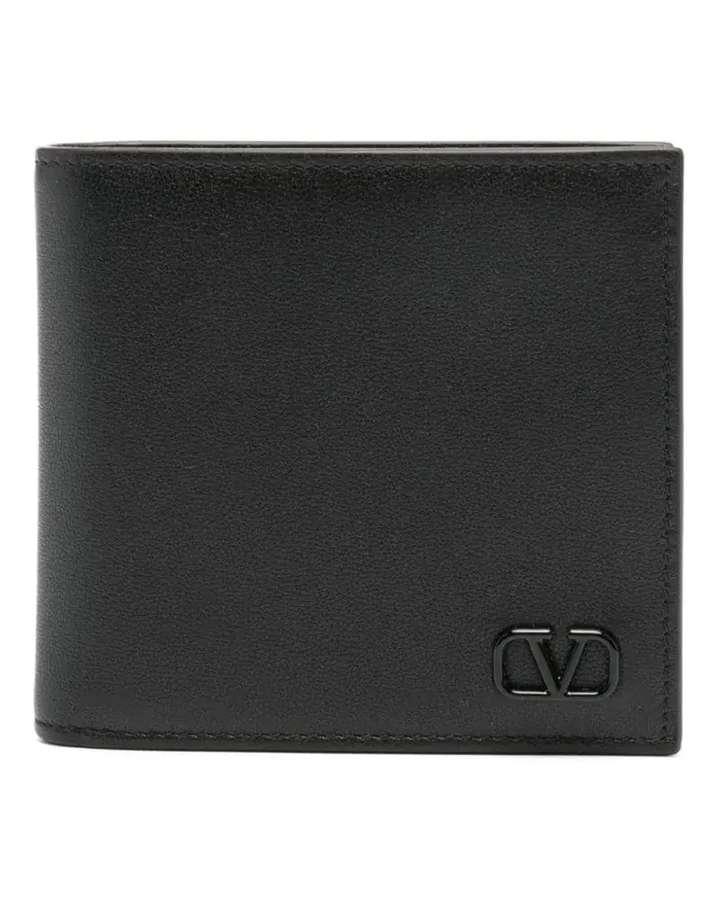 Valentino Garavani Portemonnaie Mit Logo Schild Schwarz