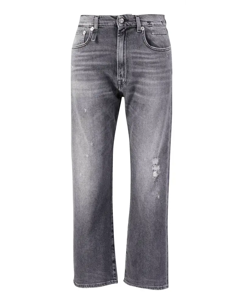 R13 Relaxed Fit Jeans 'Boyfriend Grau