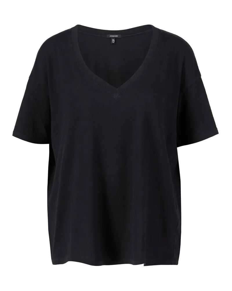 R13 T Shirt 'Boxy Seamless Schwarz