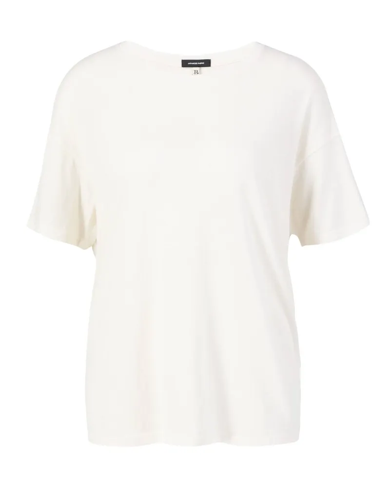 R13 T Shirt Mit Cashmere Anteil CrèMe