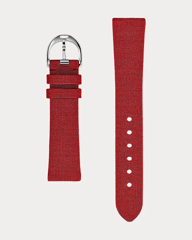Ralph Lauren Rl888 Uhrenarmband Aus Rips Red