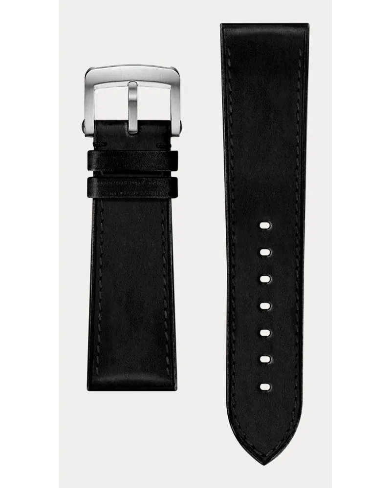 Ralph Lauren Uhrenarmband Aus Kalbsleder Black