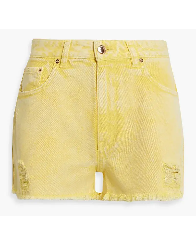 Retrofête Suzi Jeansshorts Indistressed Optik Gelb