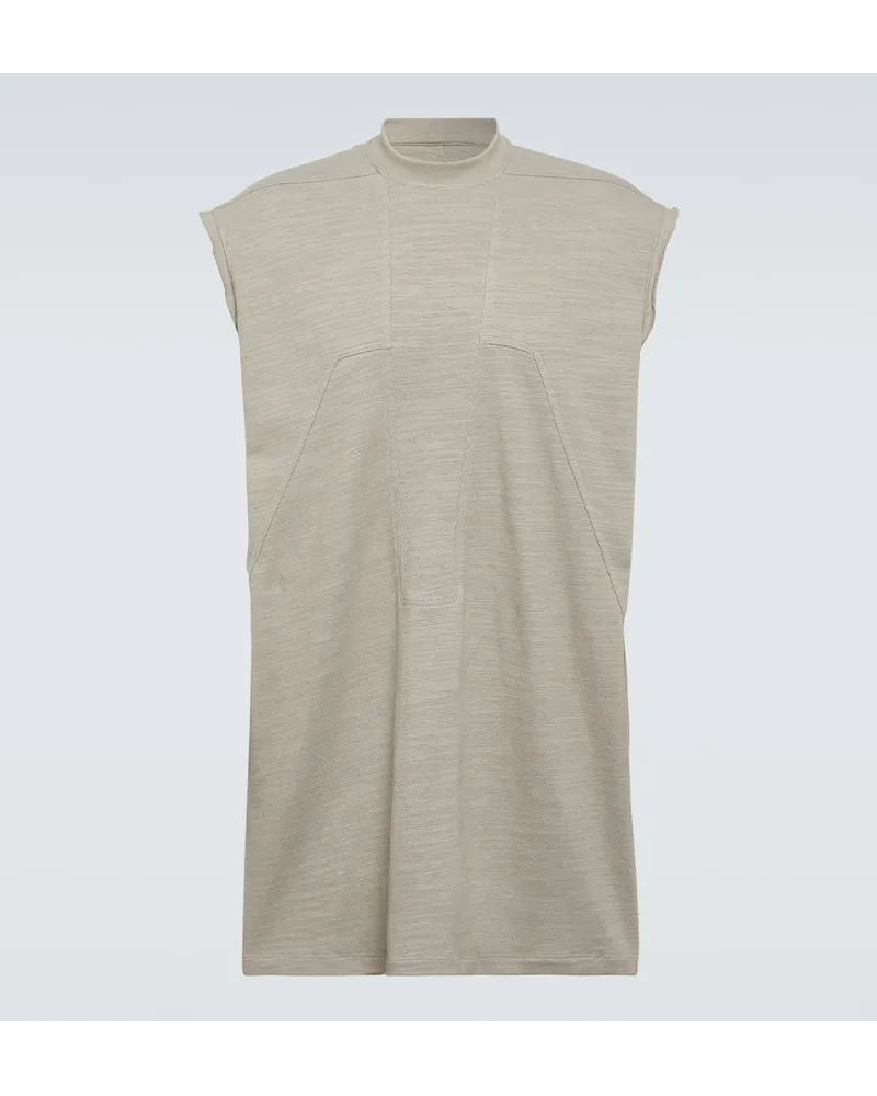 Rick Owens Top Aus Baumwoll Jersey Beige