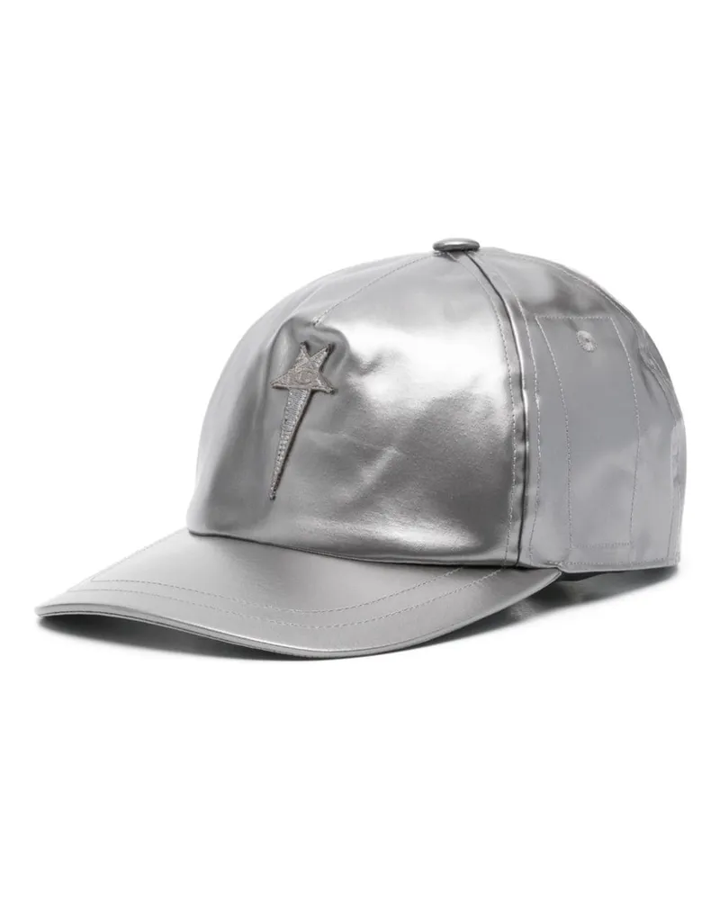 Rick Owens X Champion Baseballkappe Silber