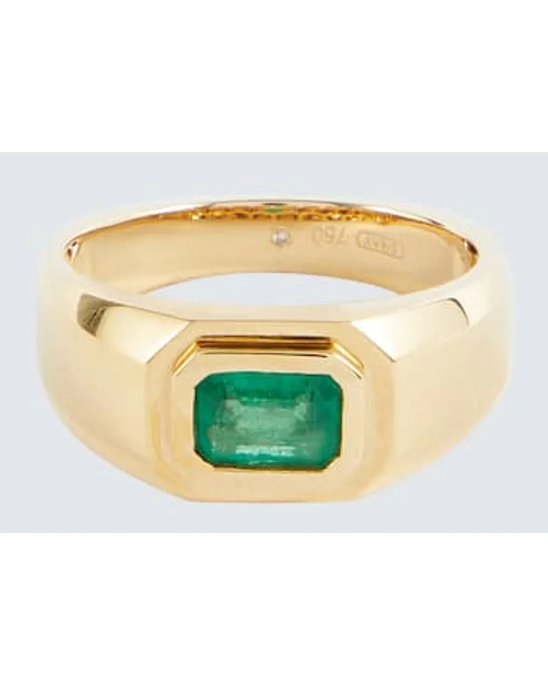 SHAY Ring Champion Aus 18kt Gelbgold Mit Smaragd Gold