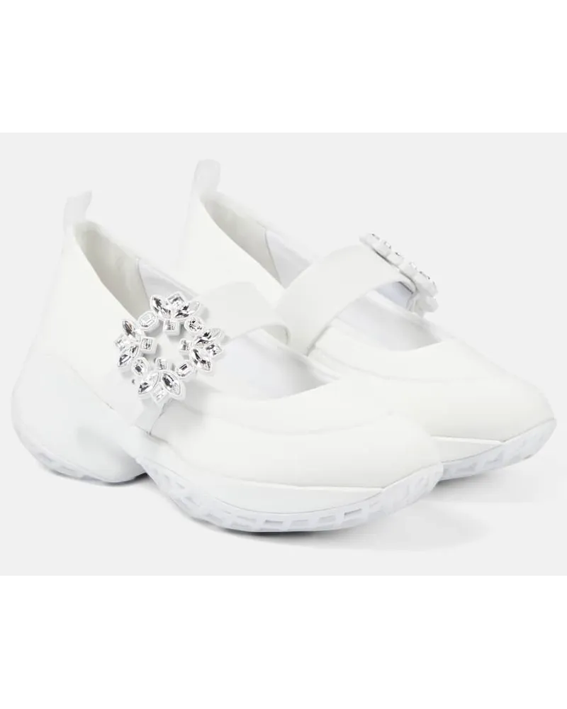 Roger Vivier Verzierte Sneakers Viv‘ Match Weiss