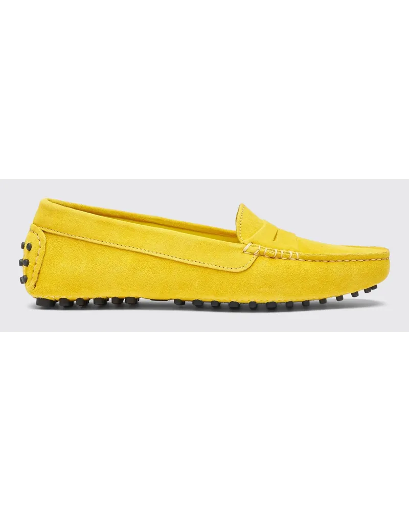Scarosso Ashley Gelbes Veloursleder Gelb