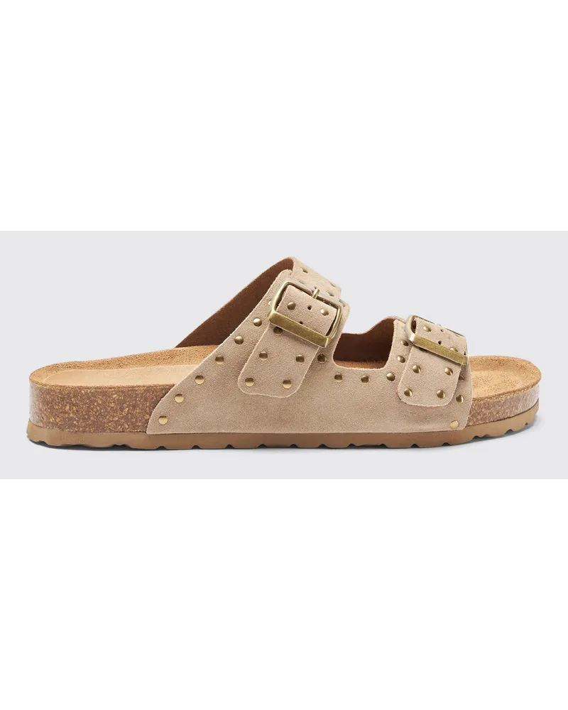 Scarosso Delilah Beige Veloursleder