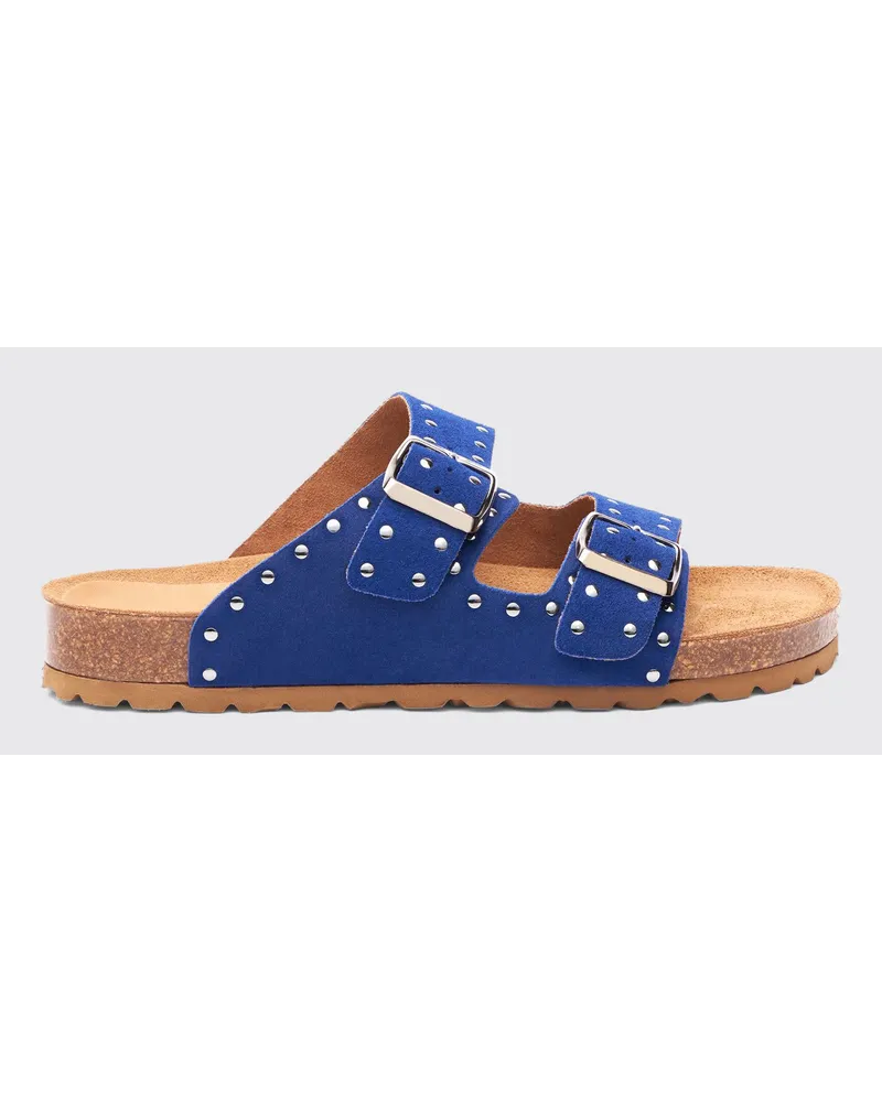 Scarosso Delilah Blau Veloursleder