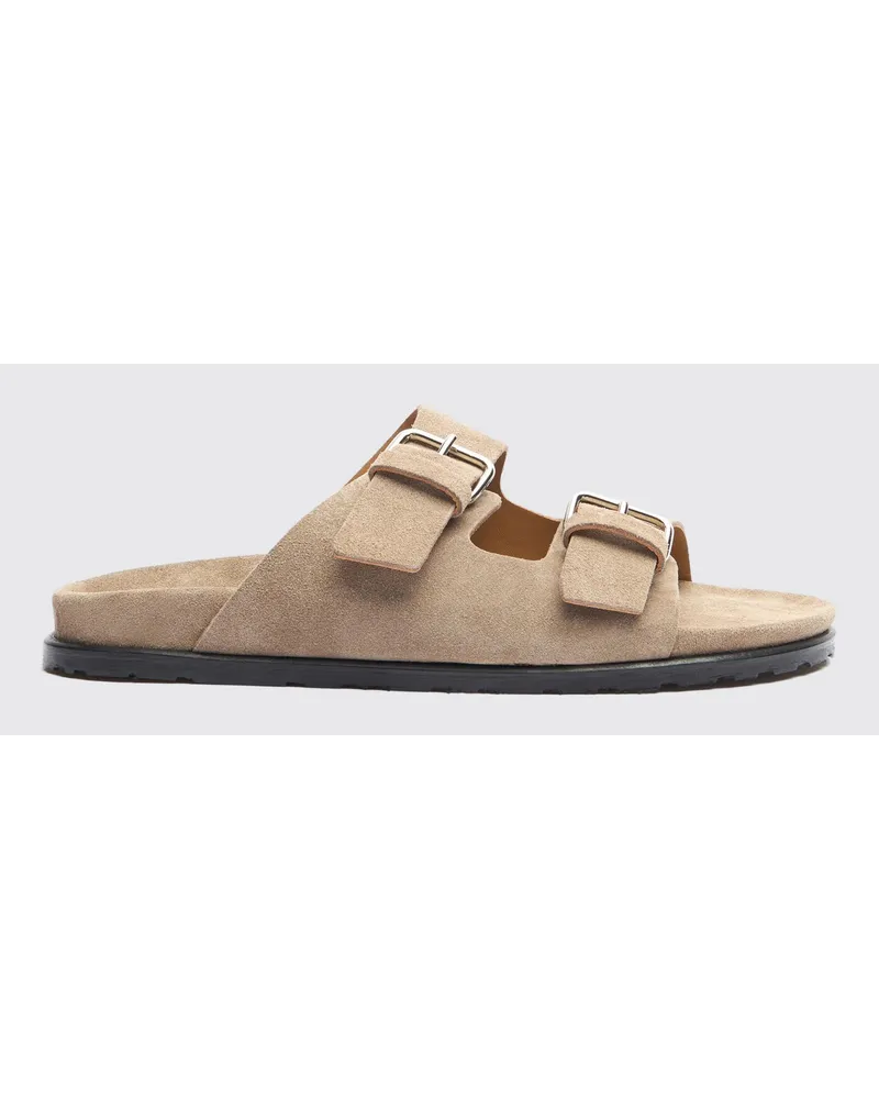 Scarosso Enea Beige Veloursleder