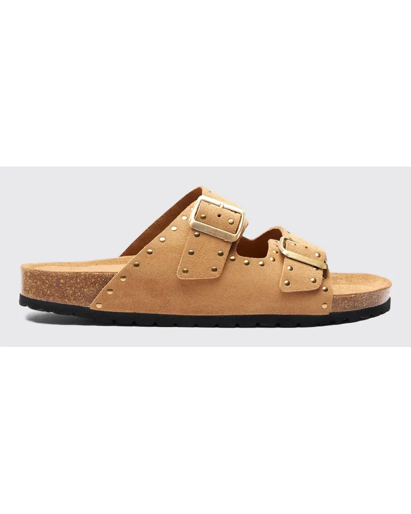 Scarosso Hopi Beige Veloursleder