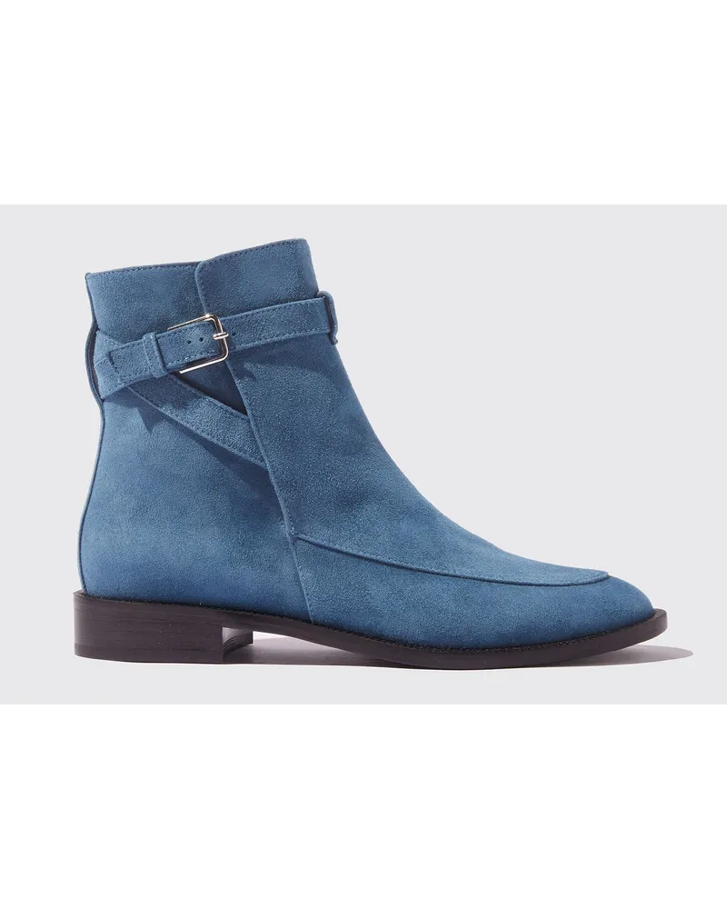 Scarosso Kelly Blue Suede Blau