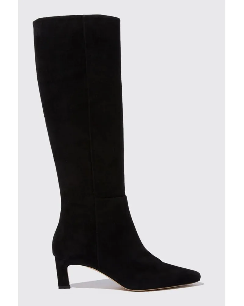 Scarosso Kira Schwarzes Veloursleder Schwarz