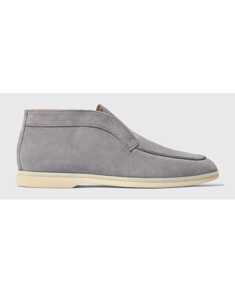 Scarosso Leonardo Grau Veloursleder