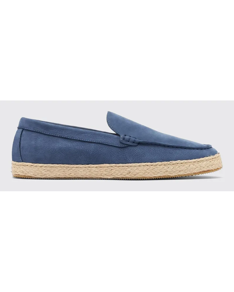 Scarosso Lino Blau Nubukleder