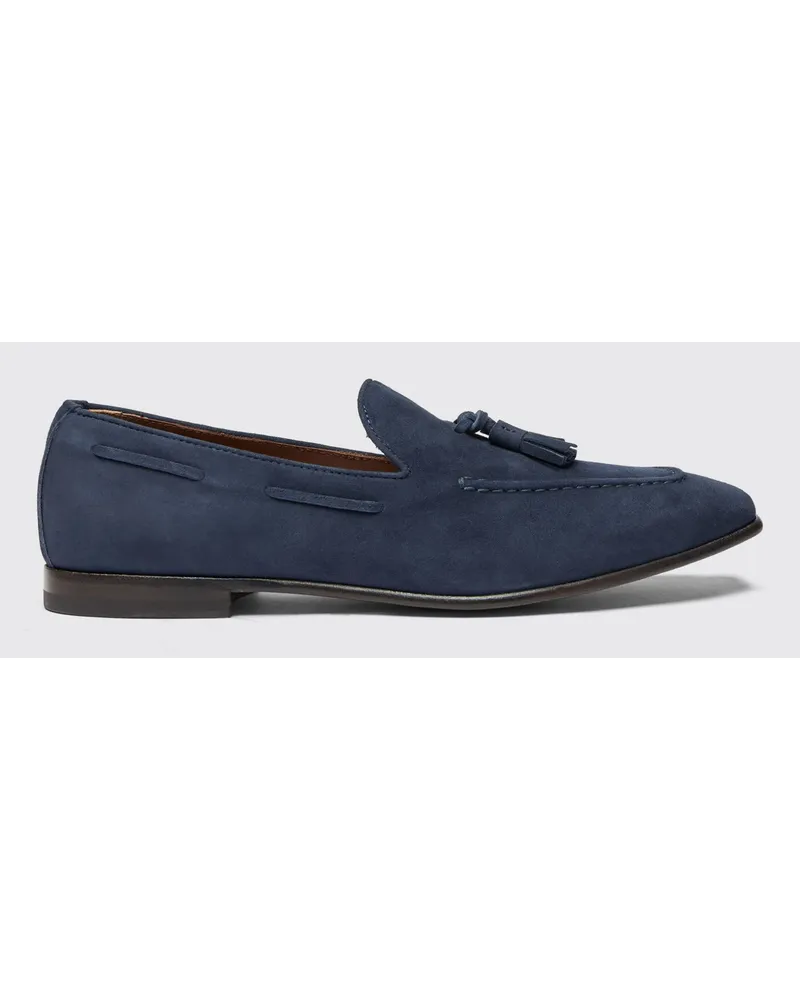 Scarosso Rodolfo Blau Veloursleder