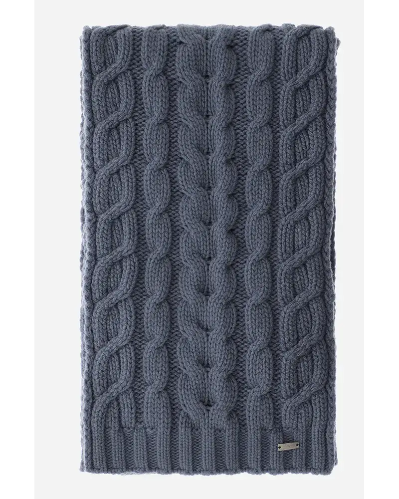 Herno Schal Resort Aus Infinity Braid Air Force Blau