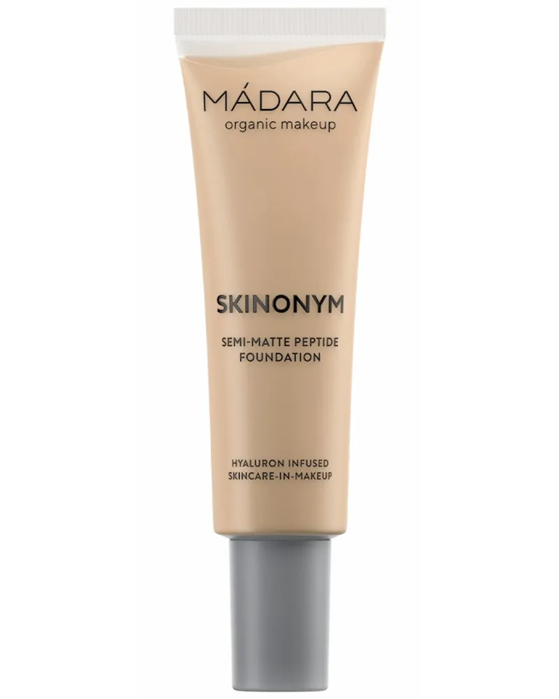 MÁDARA Skinonym Semi Matte Peptid Foundation 30 Ml Nr. 50 Golden Sand Hellbraun