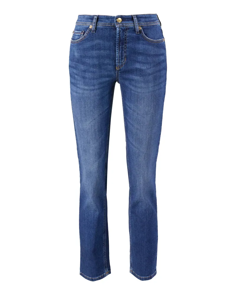 Cambio Slim Fit Jeans 'Piper Cropped' Marineblau Blau