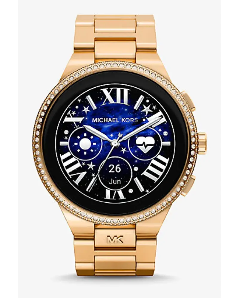 Michael Kors Smartwatch Gen 6 Camille Im Goldton Mit Pavé