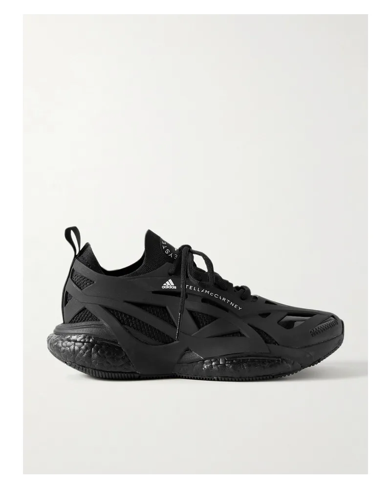 adidas Solarglide Sneakers Aus „Primeknit“ Material Und Gummi Schwarz