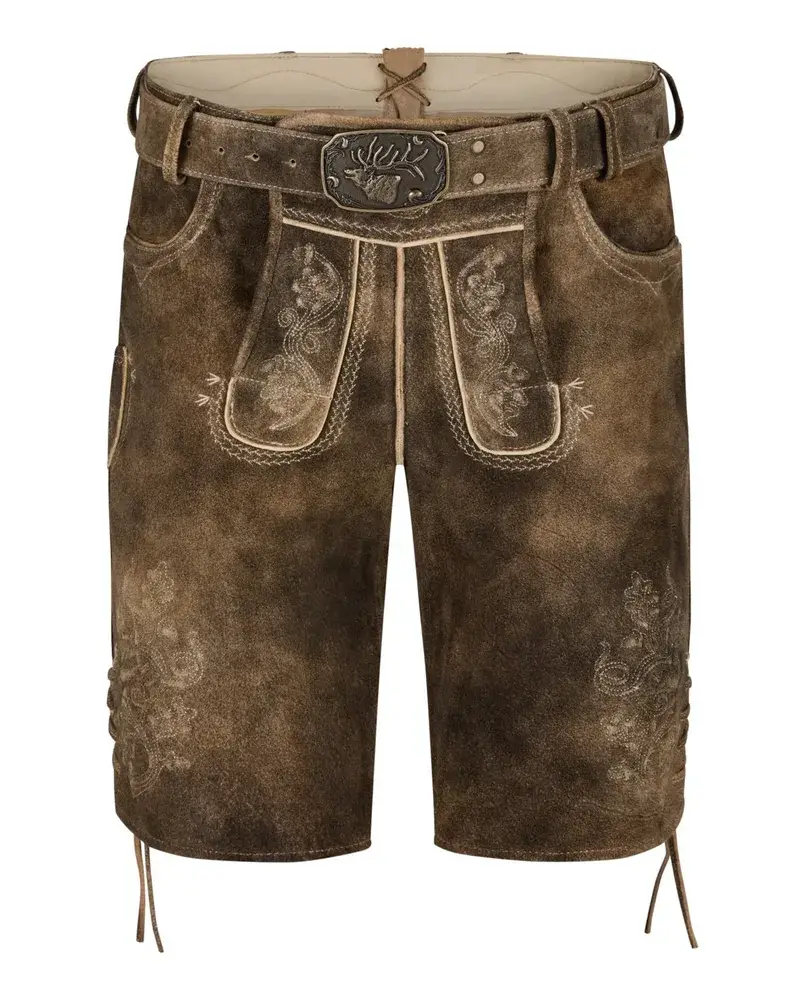 Spieth & Wensky Lederhose Mit TrachtengüRtel Braun