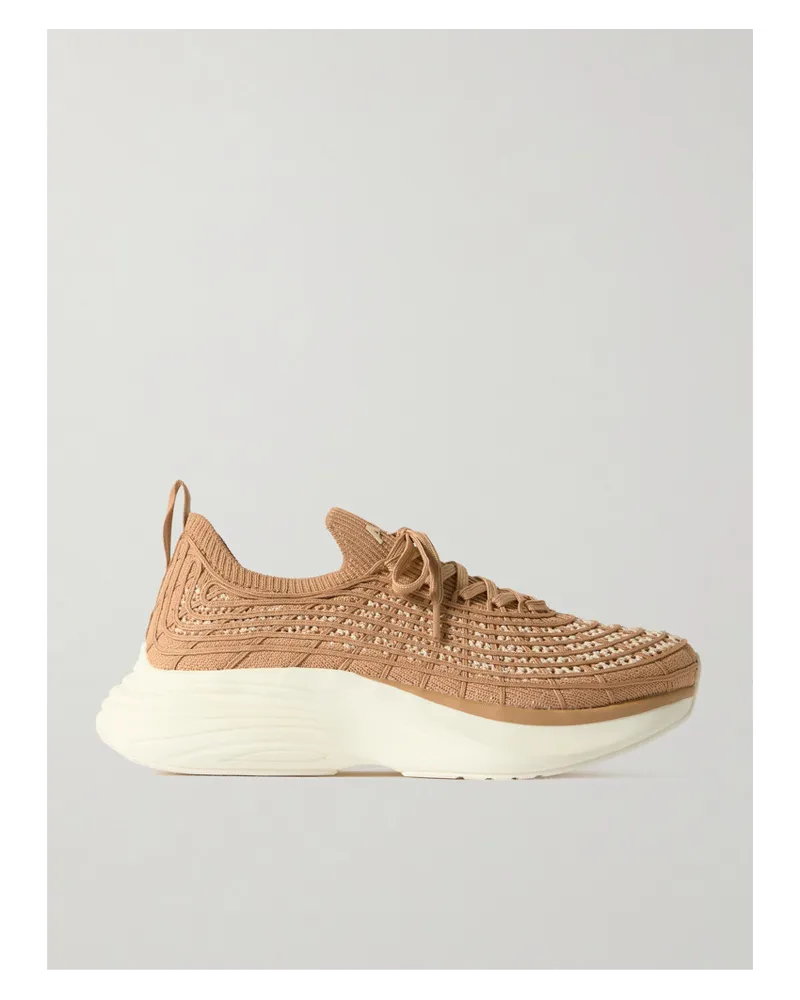 ATHLETIC PROPULSION LABS Techloom Zipline Sneakers Aus Mesh Braun