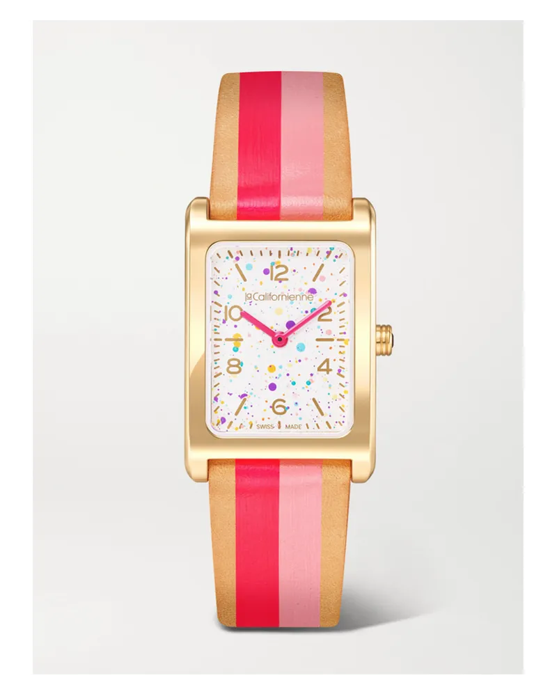 laCalifornienne The Dial Artist Daybreak 24 Mm Vergoldete Uhr Pink