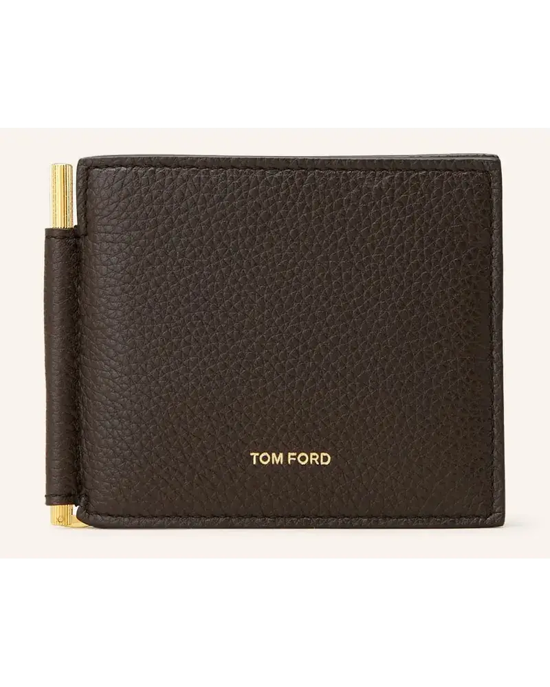 Tom Ford GeldböRse Mit Geldklammer Braun