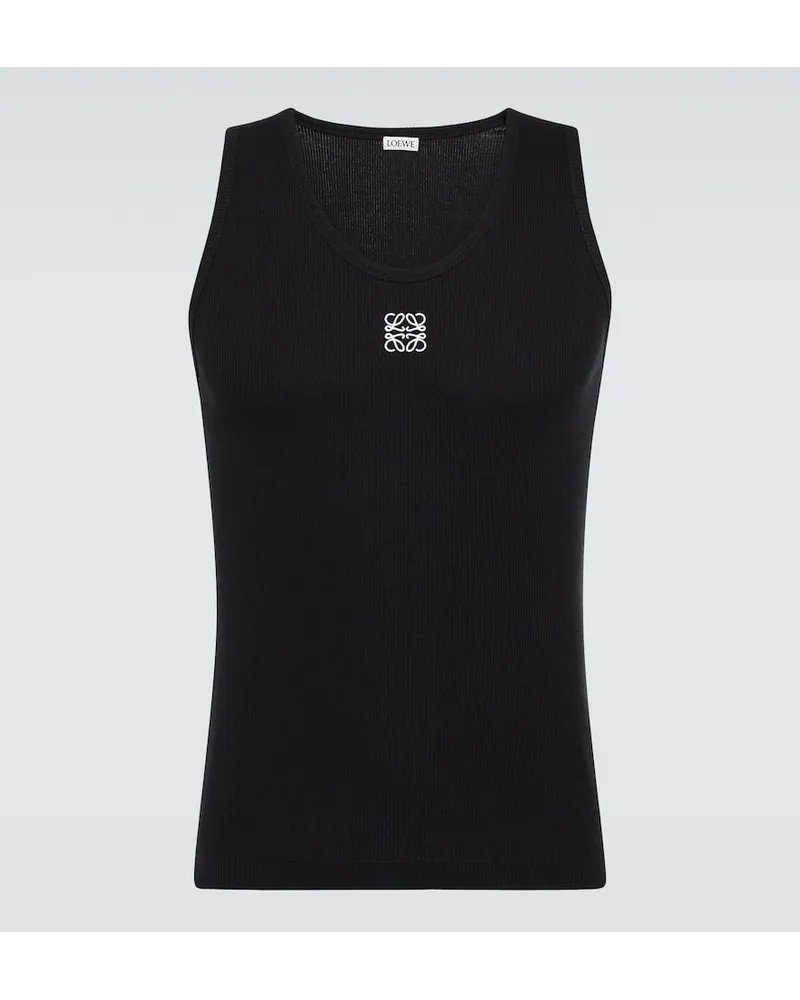 Loewe Top Anagram Aus Einem Baumwollgemisch Schwarz