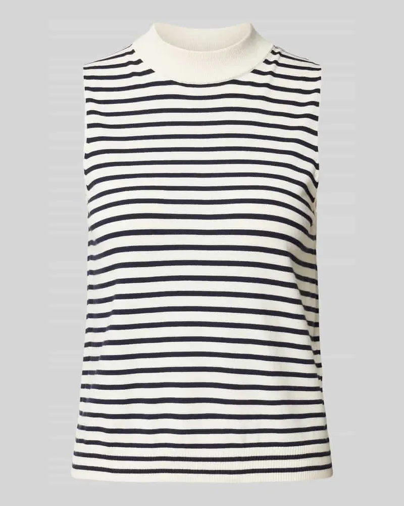 Max Mara TräGertop Mit Feinripp Modell 'Nazione Offwhite