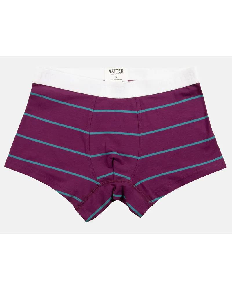 Vatter Trunk Short "Tight Tim" Purple/Blue Stripes Lila