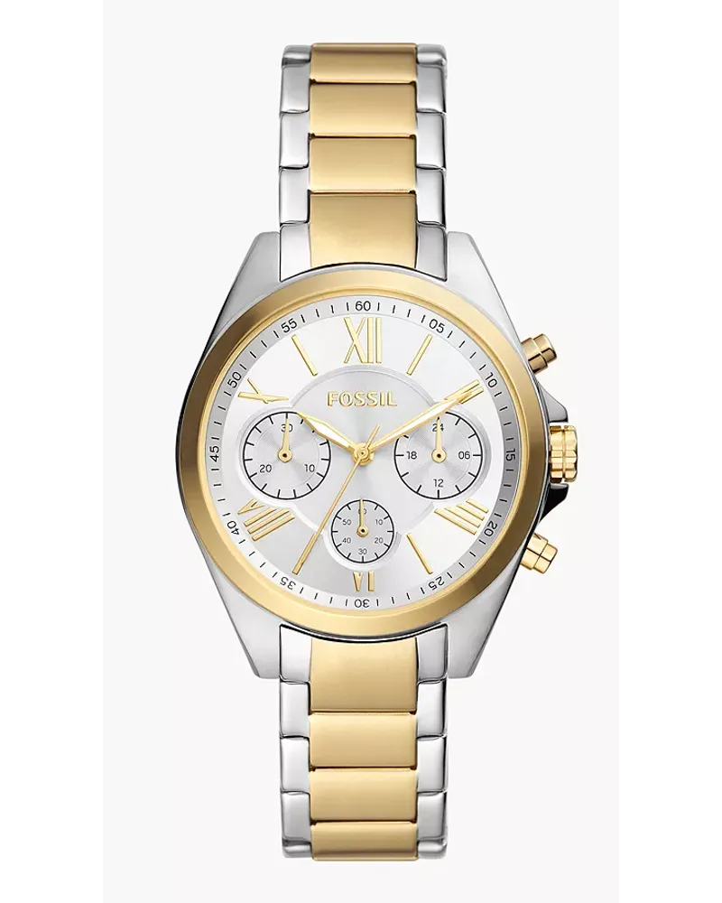 Fossil Uhr Chronograph Modern Courier Edelstahl Bicolor Gold