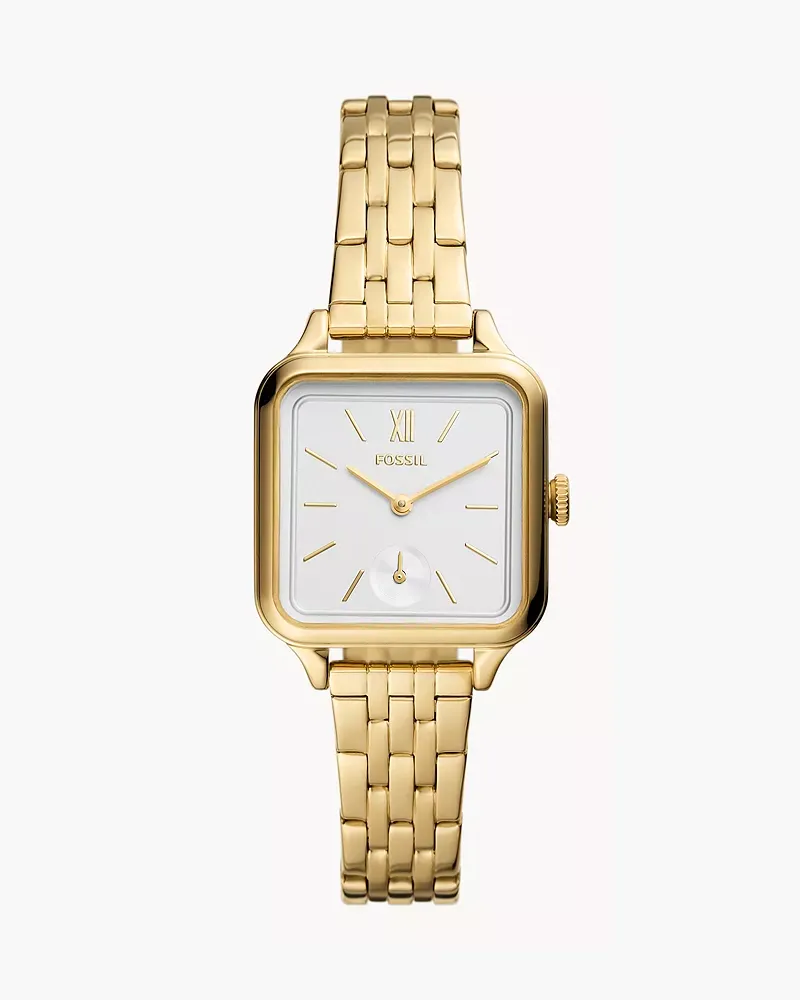 Fossil Uhr Colleen 3 Zeiger Werk Edelstahl Farben Gold