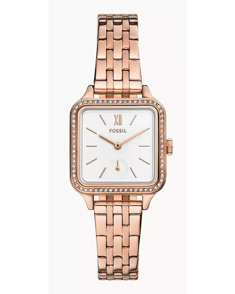 Fossil Uhr Colleen 3 Zeiger Werk Edelstahl Farben RoséGold