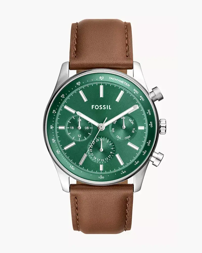 Fossil Uhr Sullivan Multifunktionswerk Litehide Leder Braun