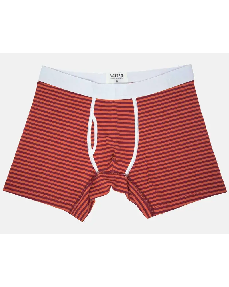 Vatter Boxer Brief "Classy Claus" Red Stripes Rot