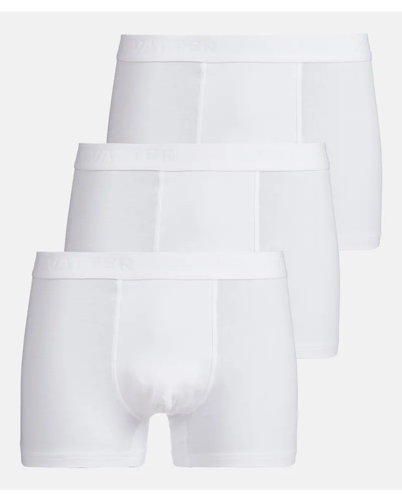 Vatter Trunk Short "Tight Tim" White 3 Pack Weiss
