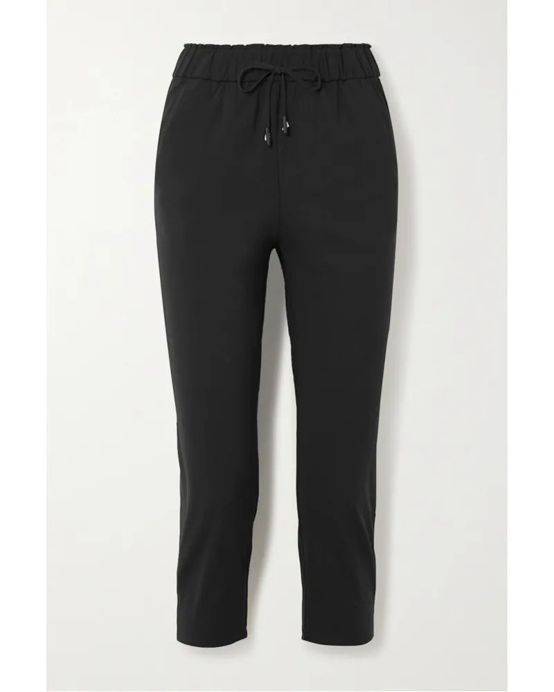 LULULEMON VerküRzte Hoch Sitzende Jogginghose Aus Stretch Material Schwarz
