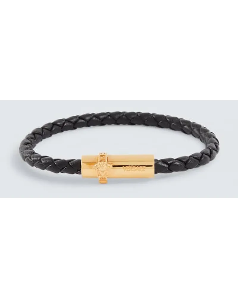 Versace Armband Medusa Aus Leder Braun