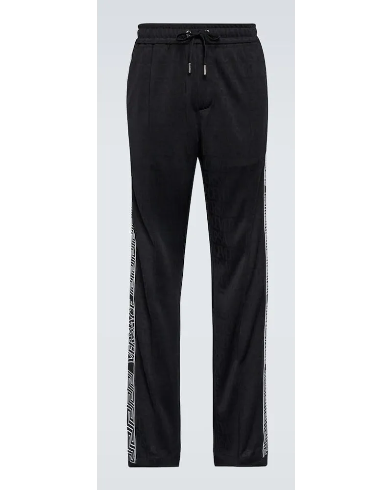 Versace Jogginghose Allover Schwarz