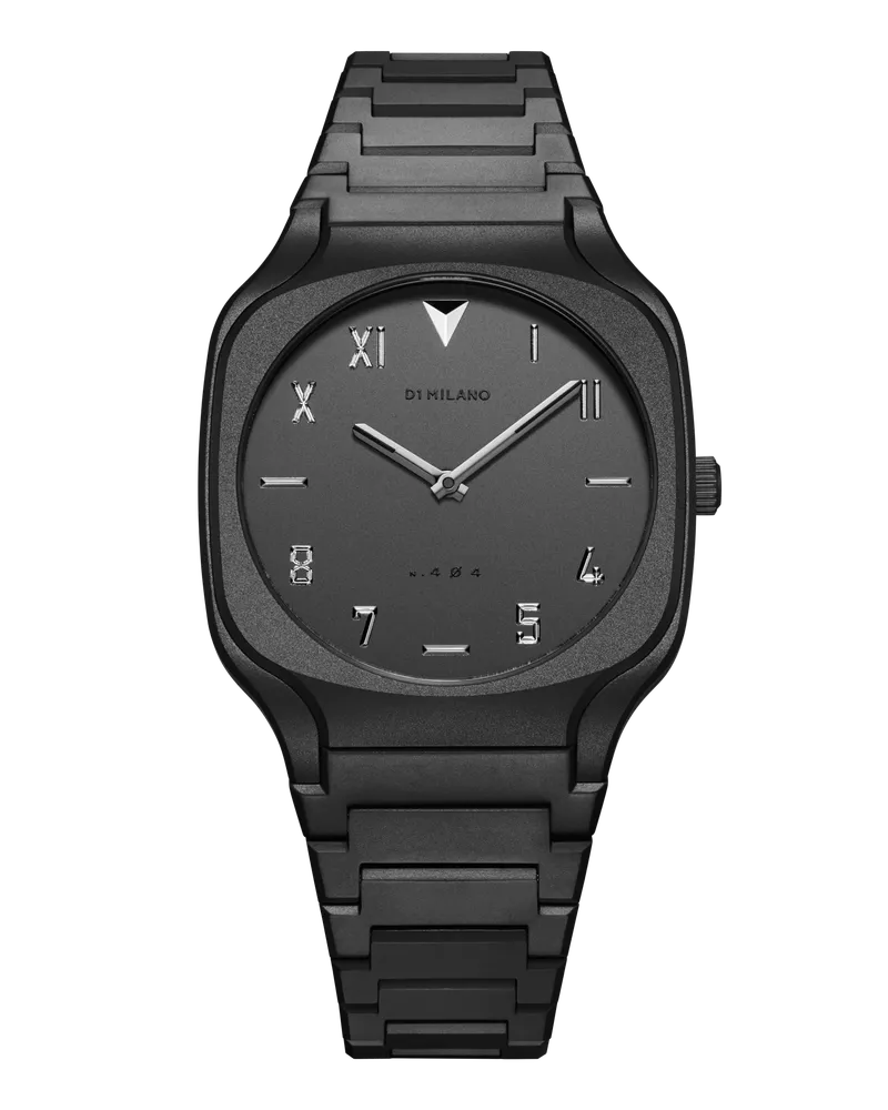 D1 Milano Watch Square Bracelet 37 Mm Volcanic Gray Gun