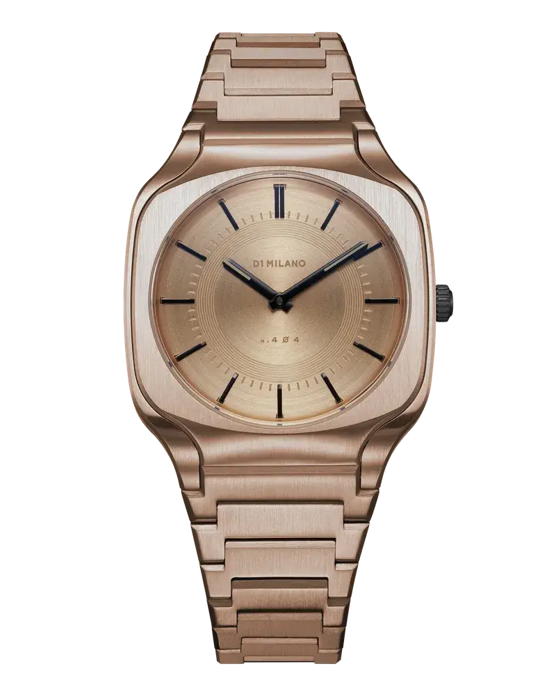 D1 Milano Watch Square Bracelet 37mm Champagne Gold