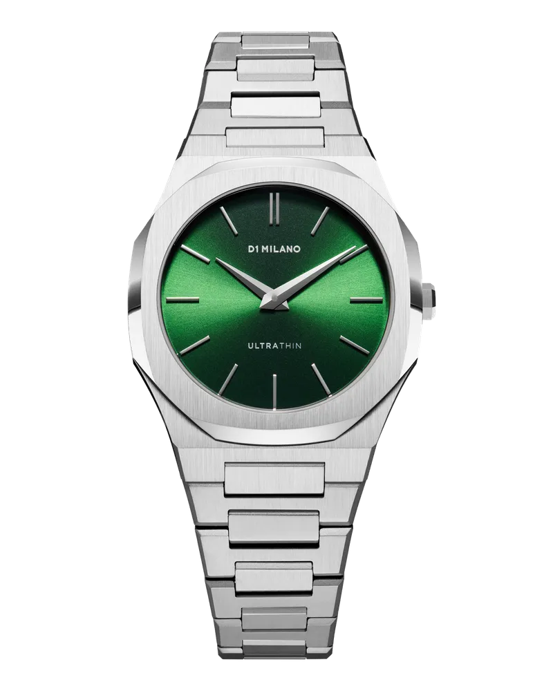 D1 Milano Watch Ultra Thin Bracelet 34 Mm Petite Moss Green